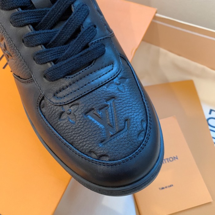 Louis Vuitton Men Shoes Sneakers Casual Luxury Brand RIVOLI SNEAKER BOOT with Original Box