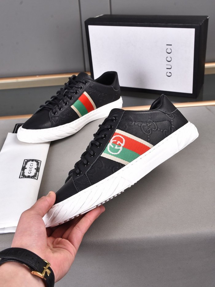 Gucci Mens Shoes Luxury Brand Men's Gucci Tennis Sneaker with Original Box