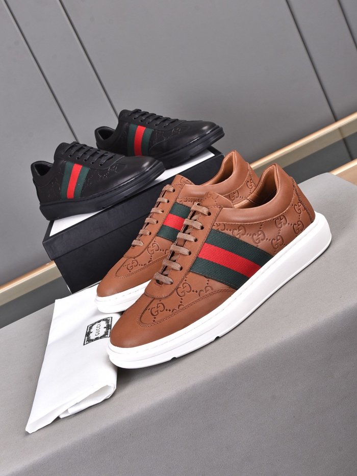 Gucci Mens Shoes Luxury Brand Men's Gucci Tennis Sneaker with Original Box