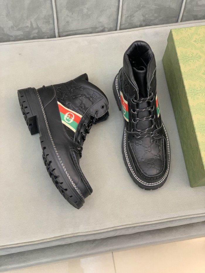 Gucci Men Shoes Ankle Boots Luxury Brand Mens Casual Fashion Shoes with Original Box