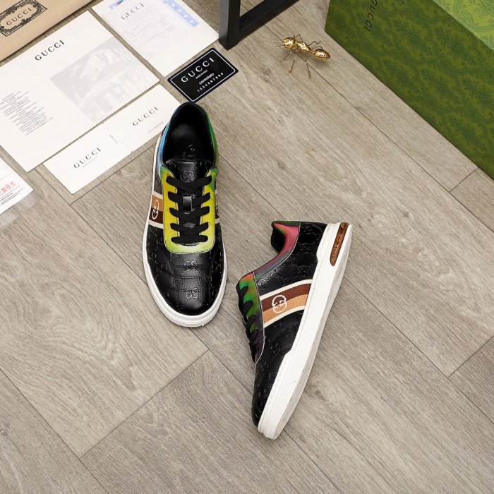 Gucci Mens Shoes Luxury Brand Men's Gucci Tennis Sneaker with Original Box