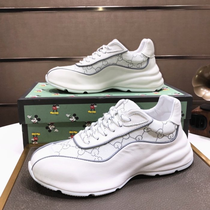 Gucci Mens Shoes Luxury Brand Men's Gucci Tennis Sneaker with Original Box