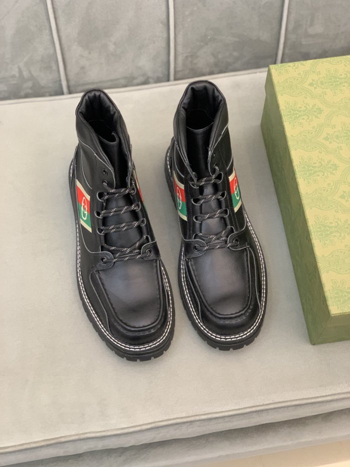 Gucci Men Shoes Ankle Boots Luxury Brand Mens Casual Fashion Shoes with Original Box