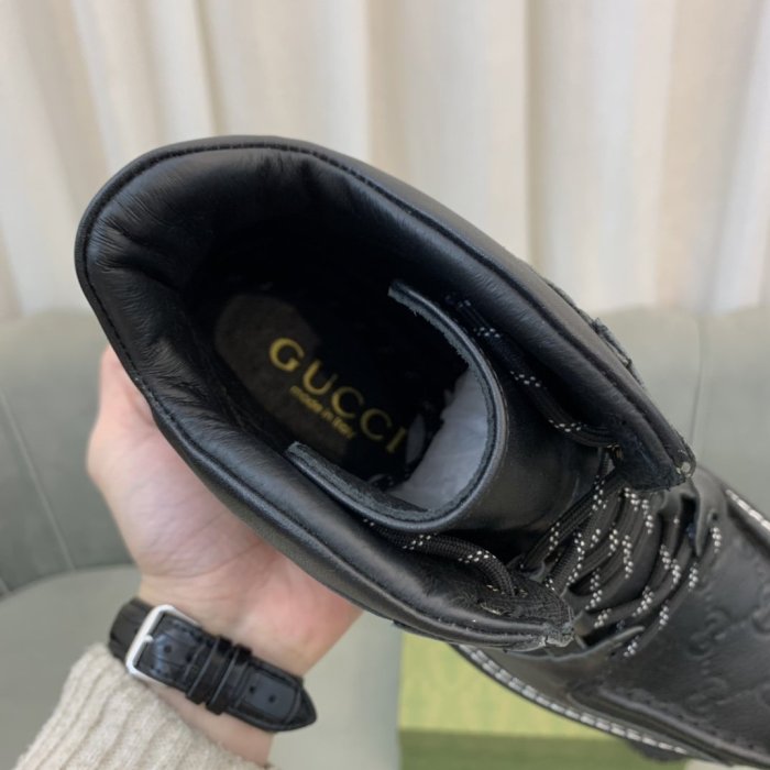 Gucci Men Shoes Ankle Boots Luxury Brand Mens Casual Fashion Shoes with Original Box