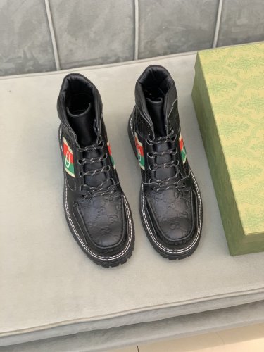 Gucci Men Shoes Ankle Boots Luxury Brand Mens Casual Fashion Shoes with Original Box