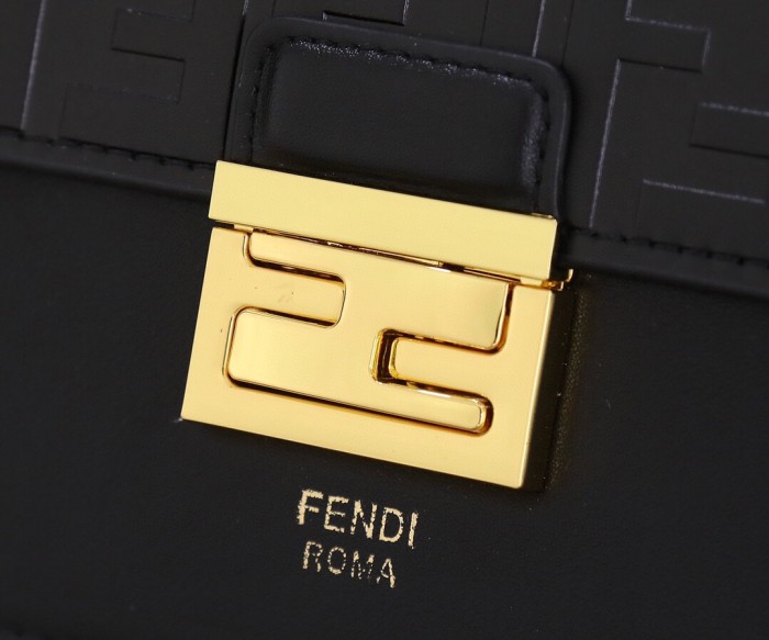 Fendi Womens Bags Shoulder Bags Handbags Luxury Brand FENDI Kan U leather bag with Original Box