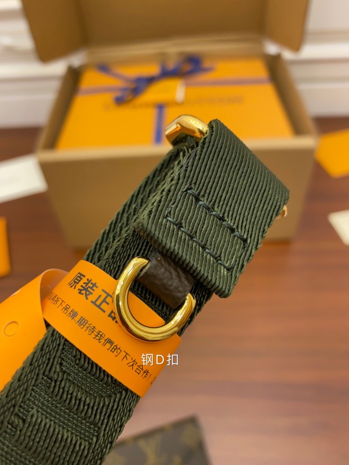 Louis Vuitton Womens Bags Shoulder Messenger Bag Luxury Brand FÉLICIE STRAP & GO Khaki Green Monogram coated canvas with Original Box M80091