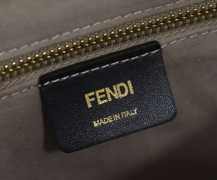 Fendi Womens Bags Shoulder Bags Handbags Luxury Brand FENDI Kan U leather bag with Original Box