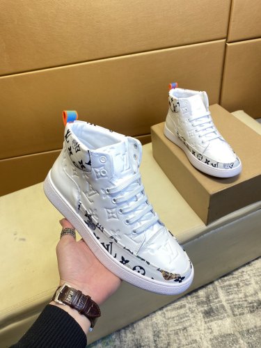 Louis Vuitton Men Shoes Fashion Sneakers Luxury Brand Mens Casual Shoes with Original Box