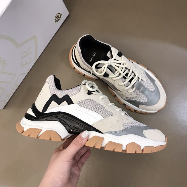 Moncler Men Shoes Sneakers Fashion Designers Luxury Brand Sports Shoes for Men Breathable with Original box