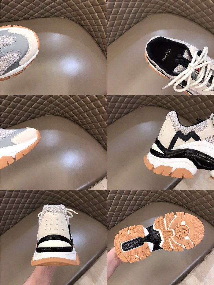 Moncler Men Shoes Sneakers Fashion Designers Luxury Brand Sports Shoes for Men Breathable with Original box