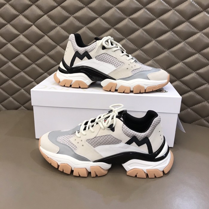Moncler Men Shoes Sneakers Fashion Designers Luxury Brand Sports Shoes for Men Breathable with Original box