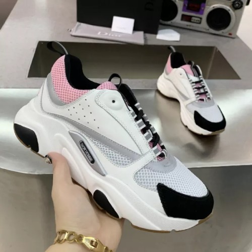 Dior Womens Shoes Sneakers Luxury Brand B22 Sneakers with Original Box Unisex Design 3SN231ZNG_H969 B22 SNEAKER Black Technical Mesh and Smooth Calfskin