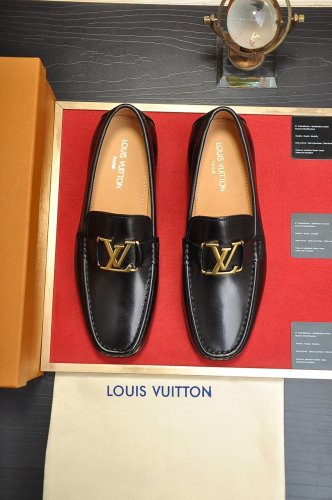 Louis Vuitton Men Shoes Business Luxury Brand LV Dress Shoes with Original Box