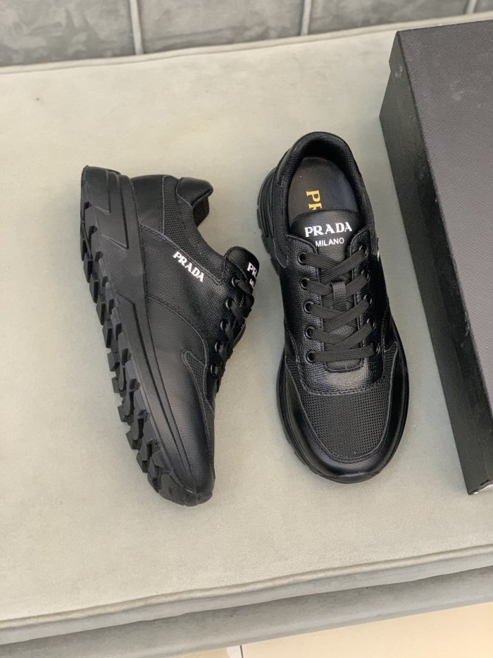 Prada Mens Shoes Sneakers Casual Shoes for Men Luxury Brand Breathable Fashion Sneakers with Original Box