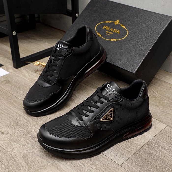 Prada Mens Shoes Sneakers Casual Shoes for Men Luxury Brand Breathable Fashion Sneakers with Original Box
