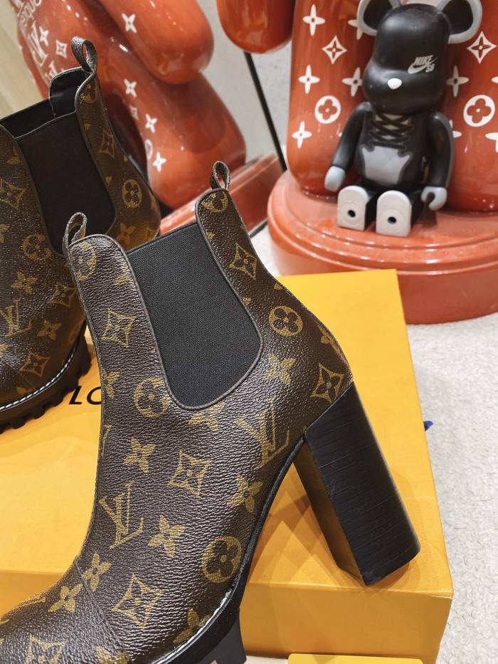 Louis Vuitton Women Shoes Boots Luxury Brand STAR TRAIL ANKLE BOOT 1A94NS with Original Box