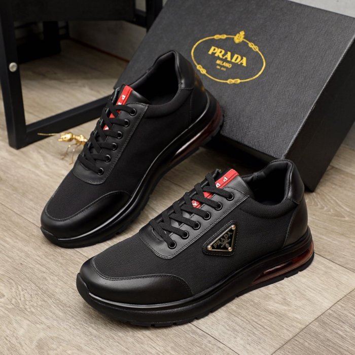 Prada Mens Shoes Sneakers Casual Shoes for Men Luxury Brand Breathable Fashion Sneakers with Original Box