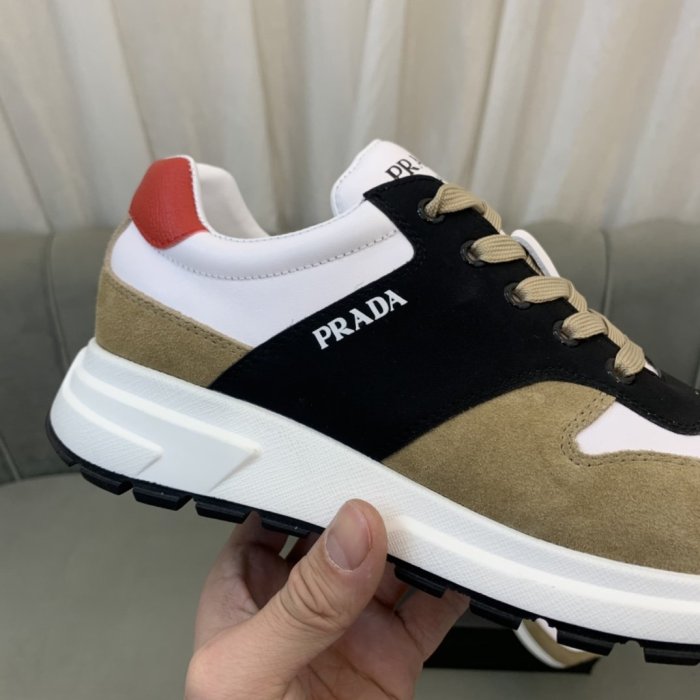 Prada Mens Shoes Sneakers Casual Shoes for Men Luxury Brand Breathable Fashion Sneakers with Original Box