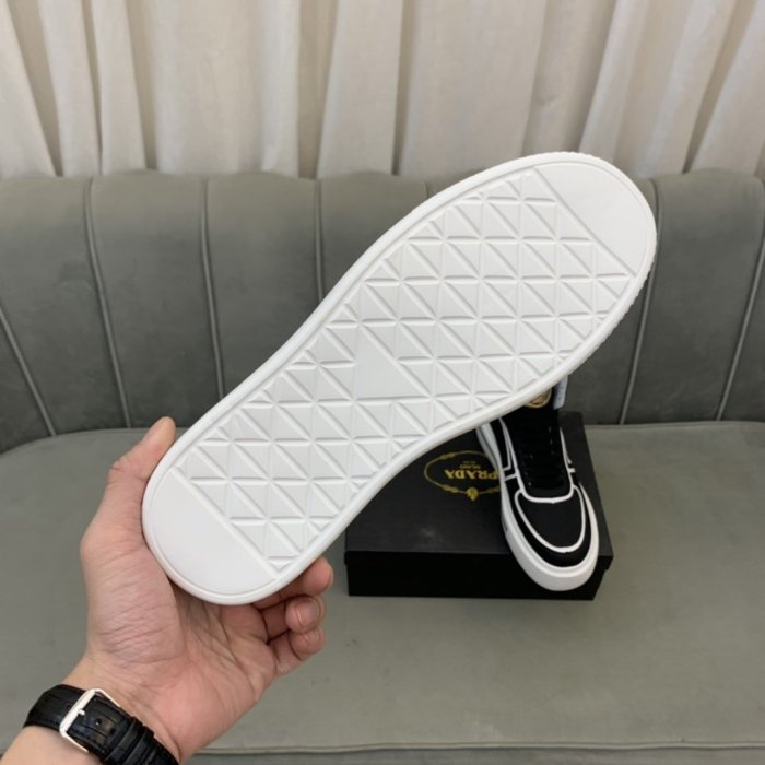 Prada Mens Shoes Sneakers Casual Shoes for Men Luxury Brand Breathable Fashion Sneakers with Original Box