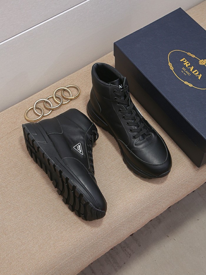 Prada Mens Shoes Sneakers Casual Shoes for Men Luxury Brand Breathable Fashion Sneakers with Original Box