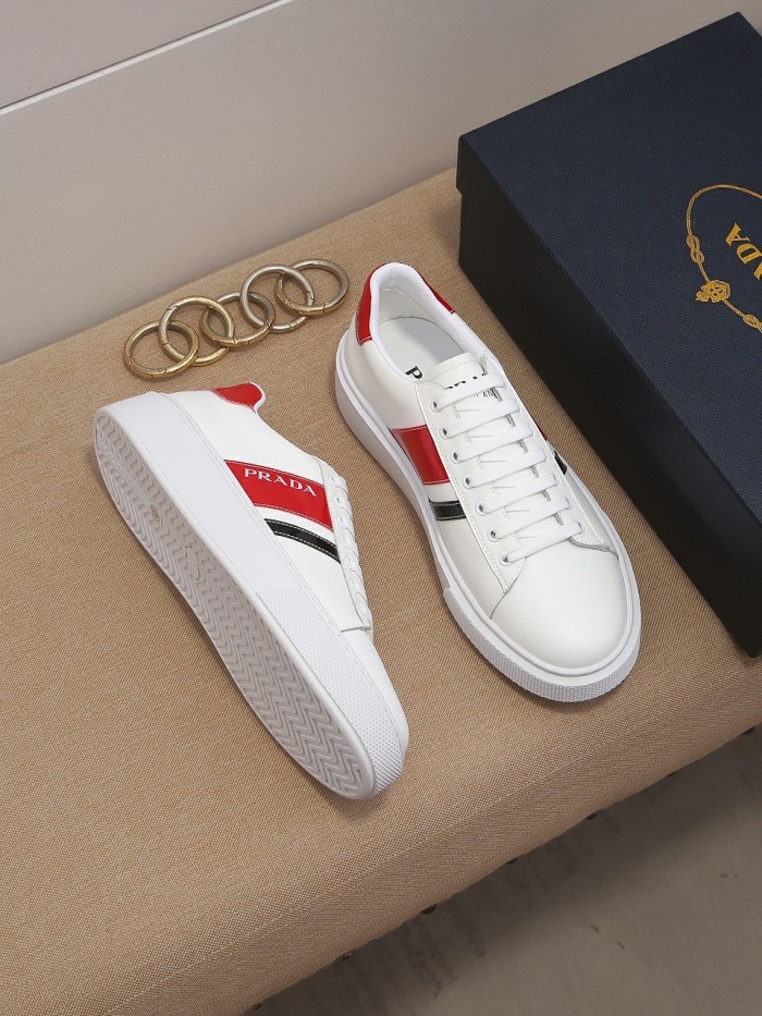 Prada Mens Shoes Sneakers Casual Shoes for Men Luxury Brand Breathable Fashion Sneakers with Original Box