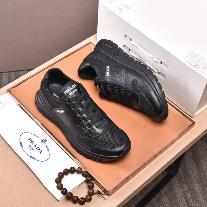 Prada Mens Shoes Sneakers Casual Shoes for Men Luxury Brand Breathable Fashion Sneakers with Original Box