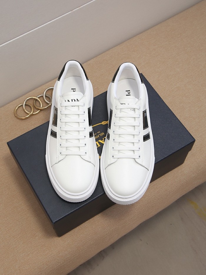 Prada Mens Shoes Sneakers Casual Shoes for Men Luxury Brand Breathable Fashion Sneakers with Original Box