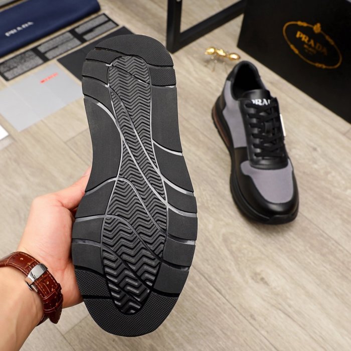 Prada Mens Shoes Sneakers Casual Shoes for Men Luxury Brand Breathable Fashion Sneakers with Original Box
