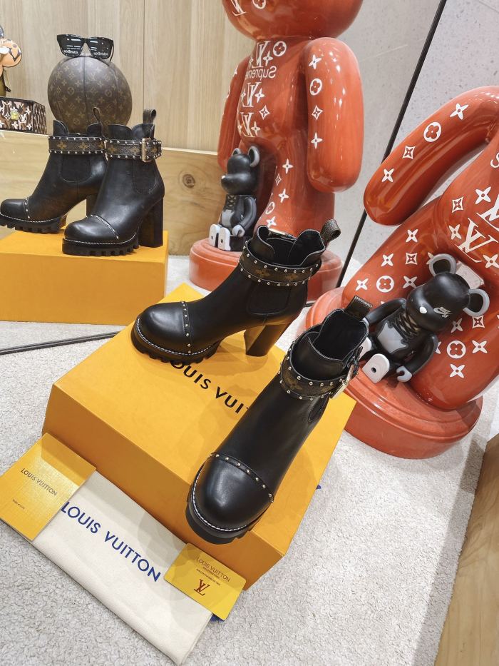 Louis Vuitton Women Shoes Boots Luxury Brand STAR TRAIL ANKLE BOOT 1A94NS with Original Box