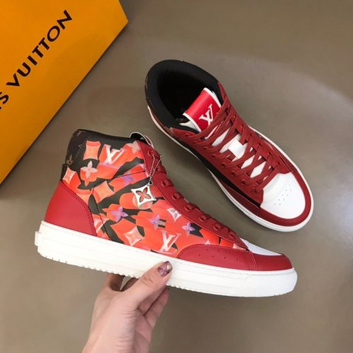 Louis Vuitton Men Shoes Fashion Sneakers Luxury Brand Mens Charlie Sneaker Casual Shoes with Original Box