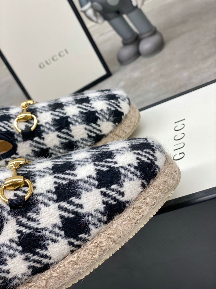 Gucci Womens Shoes Casual Loafers Design Luxury Brand Leather Princetown with Original Box