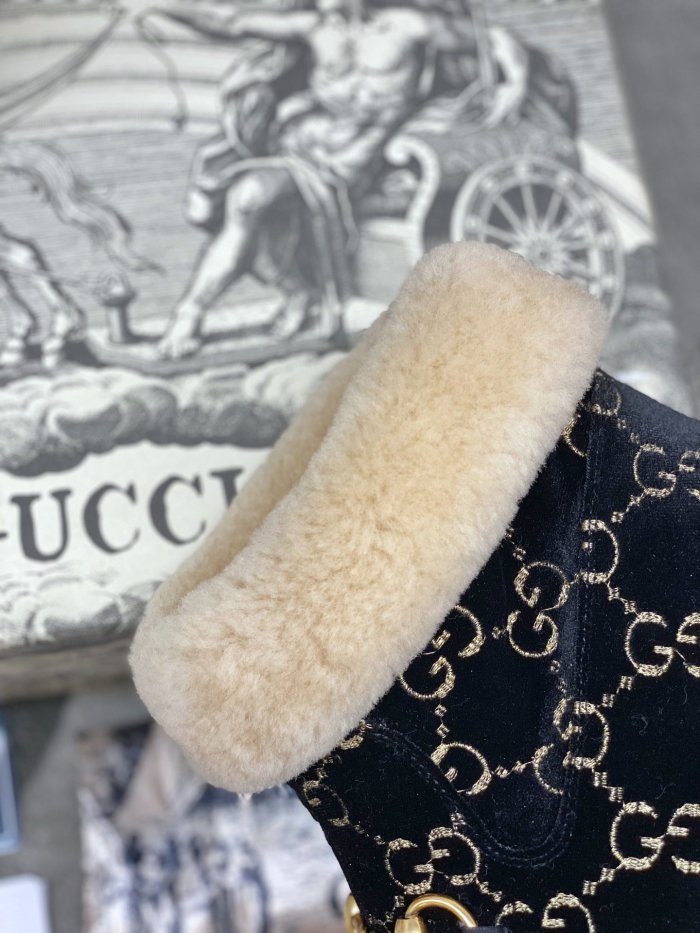 Gucci Womens Shoes Fashion Boots Luxury Brand  Womens Ankle Boots with Original Box