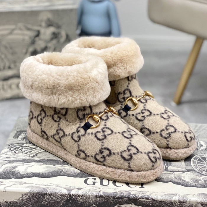 Gucci Womens Shoes Fashion Boots Luxury Brand  Womens Ankle Boots with Original Box