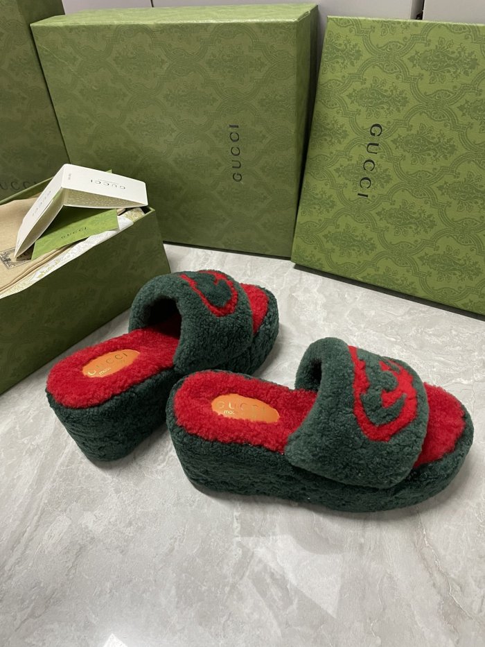 Gucci Womens Shoes Casual Loafers Design Luxury Brand Leather Princetown with Original Box
