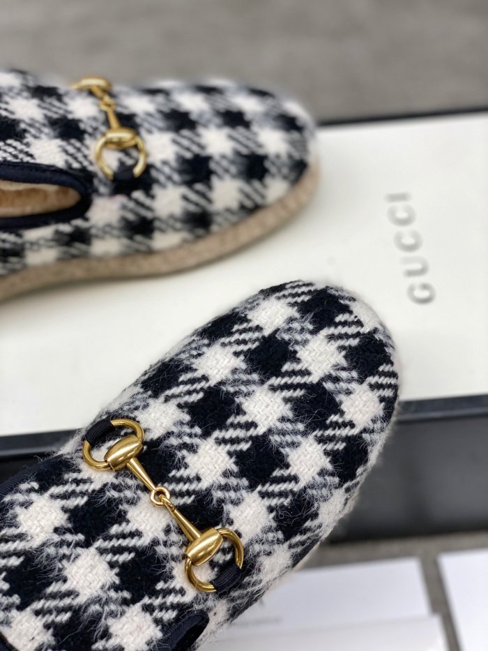 Gucci Womens Shoes Casual Loafers Design Luxury Brand Leather Princetown with Original Box