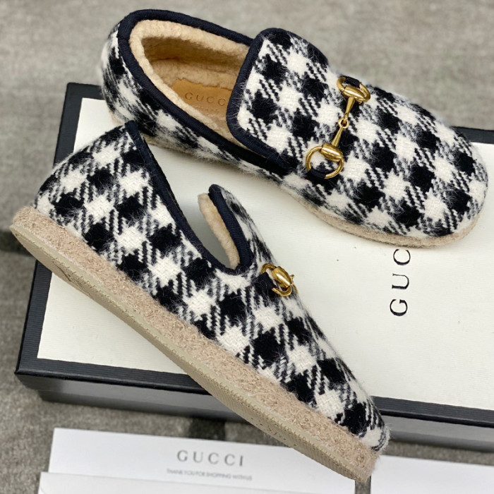 Gucci Womens Shoes Casual Loafers Design Luxury Brand Leather Princetown with Original Box