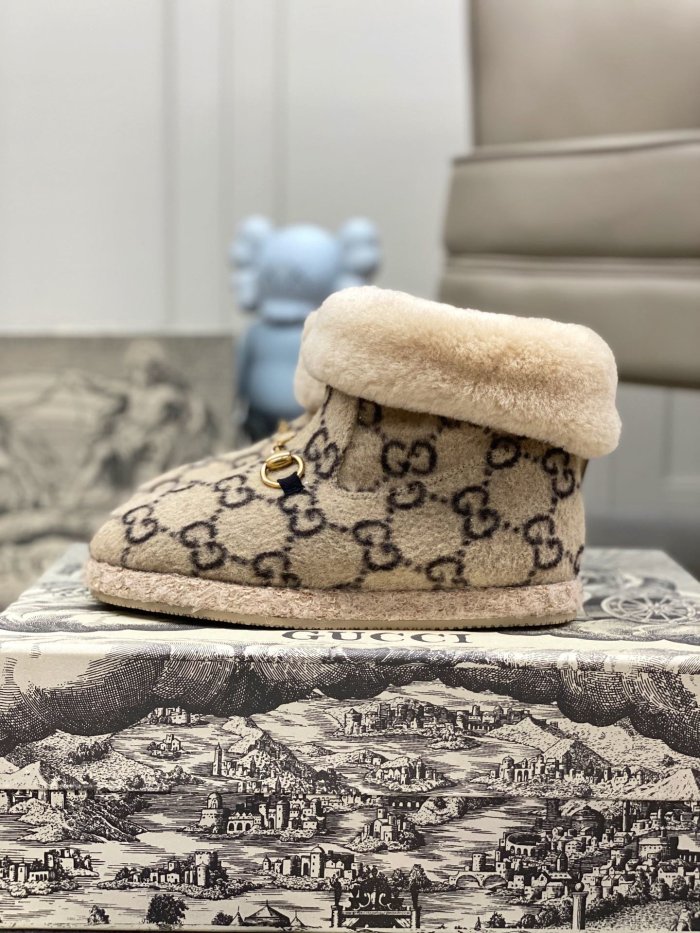 Gucci Womens Shoes Fashion Boots Luxury Brand  Womens Ankle Boots with Original Box