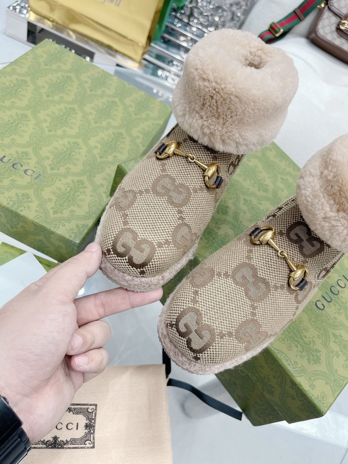 Gucci Womens Shoes Fashion Boots Luxury Brand  Womens Ankle Boots with Original Box