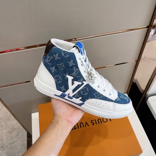 Louis Vuitton Men Shoes Fashion Sneakers Luxury Brand Mens Charlie Sneaker Casual Shoes with Original Box