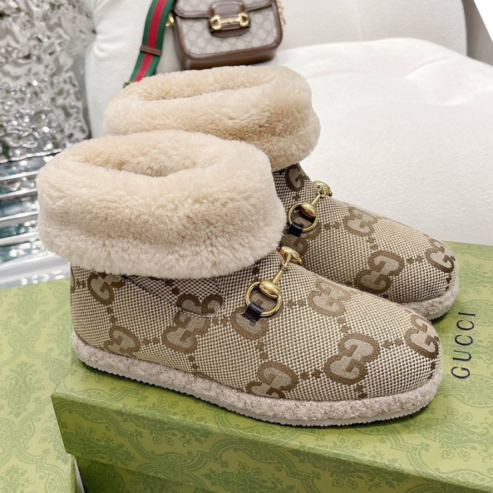 Gucci Womens Shoes Fashion Boots Luxury Brand  Womens Ankle Boots with Original Box