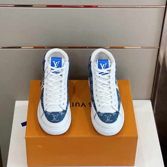 Louis Vuitton Men Shoes Fashion Sneakers Luxury Brand Mens Charlie Sneaker Casual Shoes with Original Box