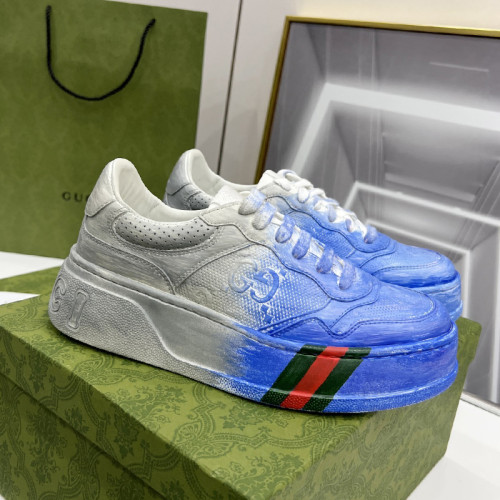 Gucci Womens Shoes Casual Shoes Design Luxury Brand Leather Sneakers with Original Box
