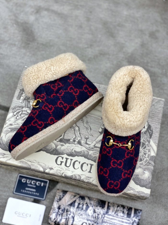 Gucci Womens Shoes Fashion Boots Luxury Brand  Womens Ankle Boots with Original Box