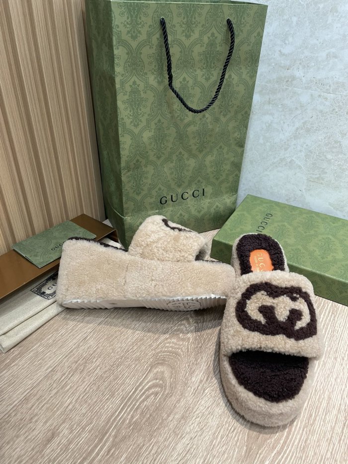 Gucci Womens Shoes Casual Loafers Design Luxury Brand Leather Princetown with Original Box