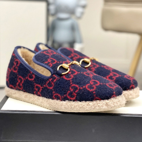 Gucci Womens Shoes Casual Loafers Design Luxury Brand Leather Princetown with Original Box
