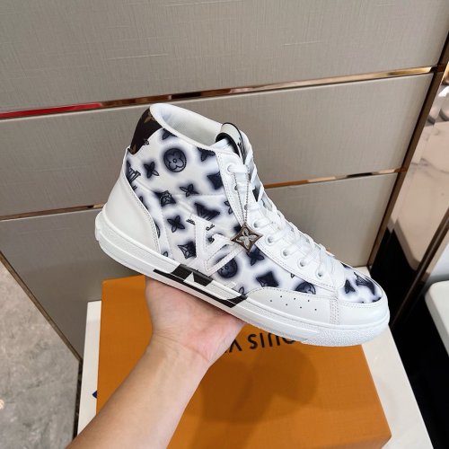 Louis Vuitton Men Shoes Fashion Sneakers Luxury Brand Mens Charlie Sneaker Casual Shoes with Original Box