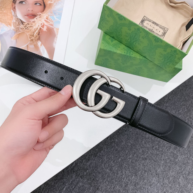 Gucci Mens Belts Luxury Brand with Original Box Leather Belts for Men 400593 0YA0P 1000 Jumbo GG Marmont wide belt