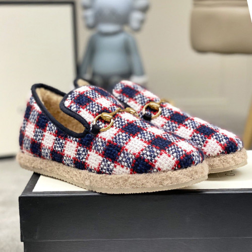 Gucci Womens Shoes Casual Loafers Design Luxury Brand Leather Princetown with Original Box
