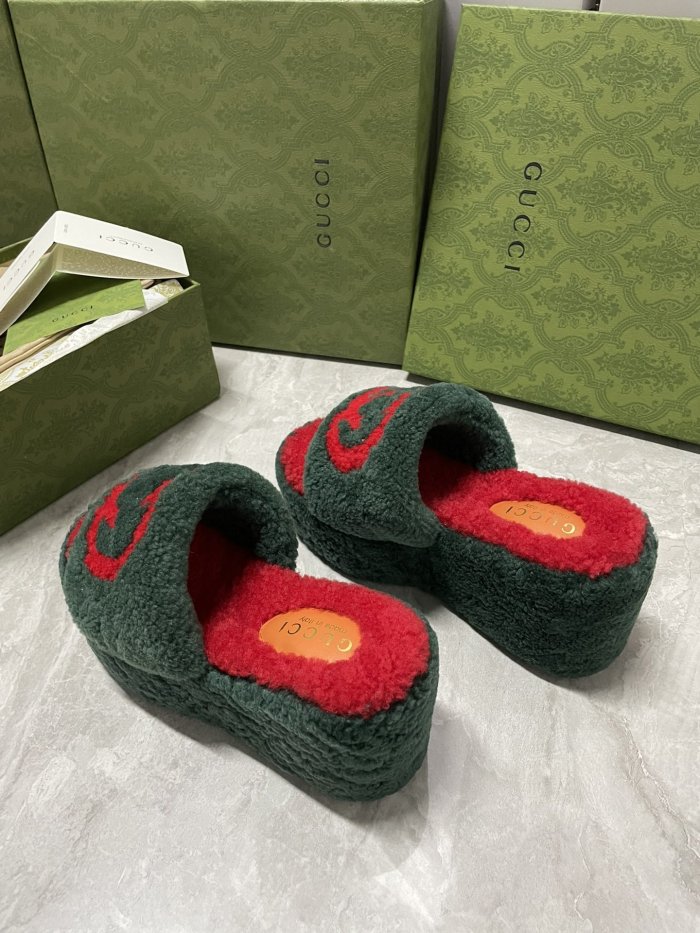 Gucci Womens Shoes Casual Loafers Design Luxury Brand Leather Princetown with Original Box
